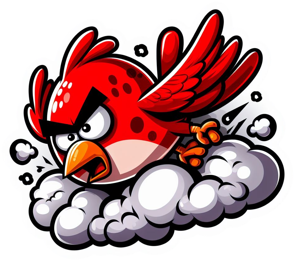 Red Angry Parrot